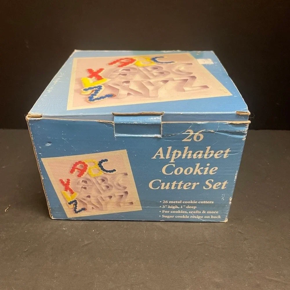 Vtg Fox Run Craftsmen 26-Piece Alphabet Cookie Cutter Complete Set